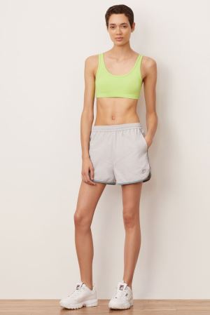 FILA Kati Shorts Grey / White,Womens Clothing | CA.QXJCNT815